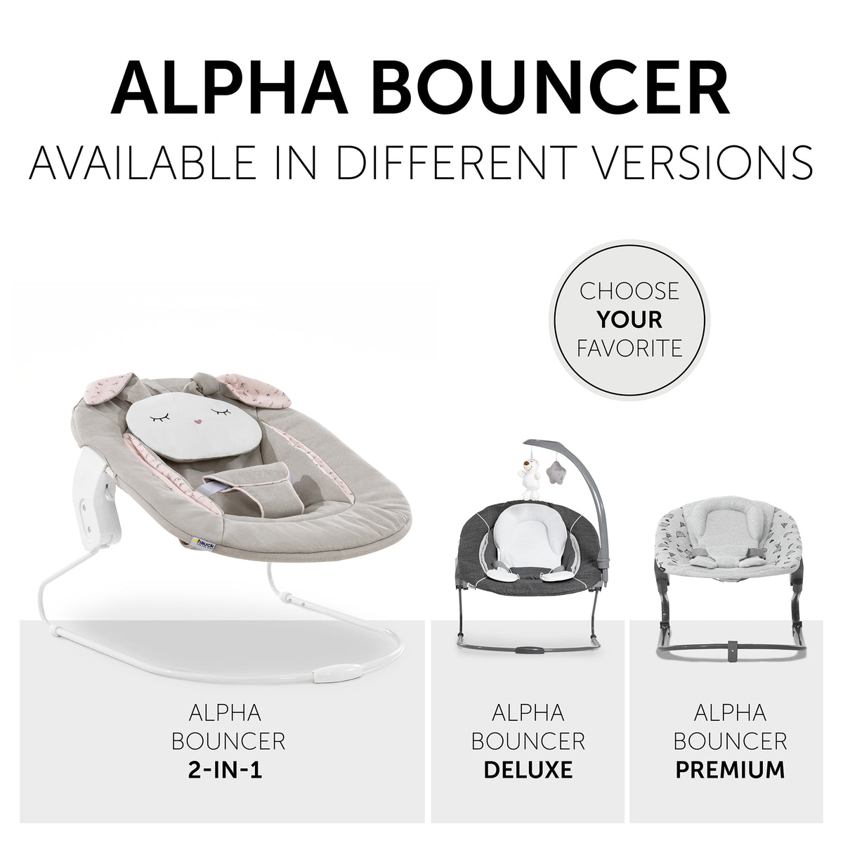 Hauck Alpha Bouncer 2in1 Rocker &amp; Bouncer Birth to 6 months