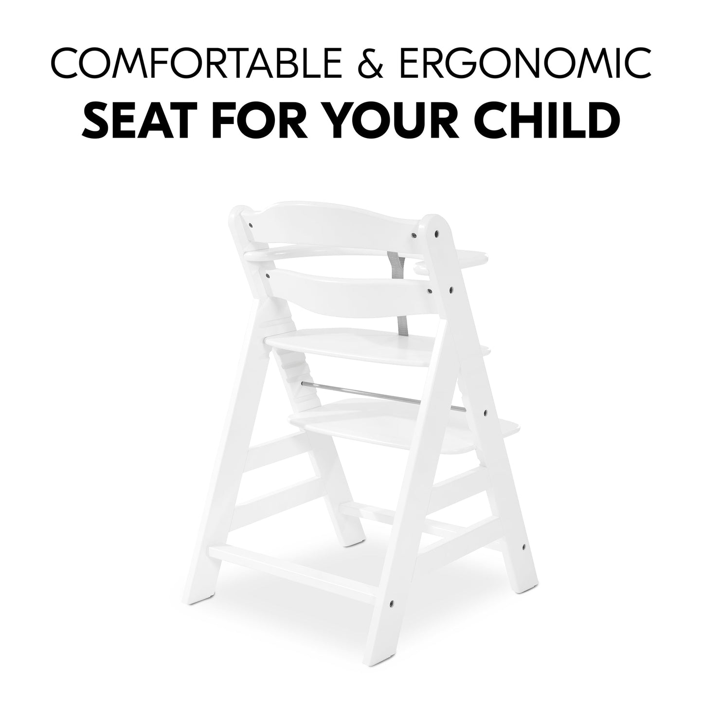 Hauck Alpha+B Highchair Natural 6months to Adult - Distressed Box