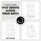 Hauck Alpha+B Highchair Natural 6months to Adult - Distressed Box