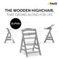 Hauck Alpha+B Highchair Natural 6months to Adult - Distressed Box