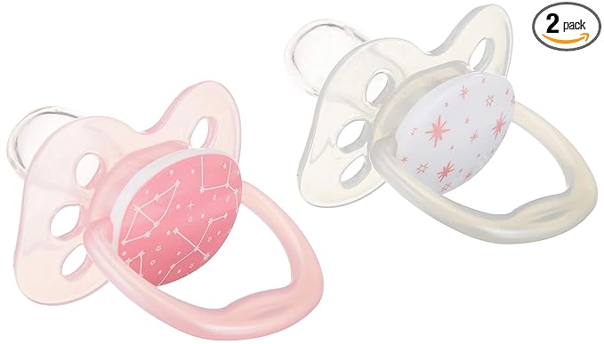 Dr. Brown's Advantage Pacifiers Stage 1 Pack of 2 (Birth to 6 Months) - Open Box