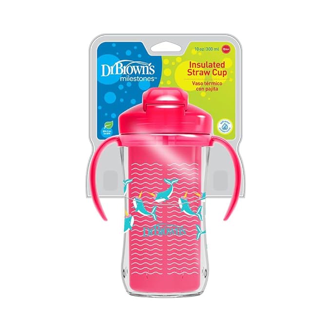 Dr.Brown's 10 oz/300 Ml Insulated Straw Cup (12 to 36 Months) - Open Box