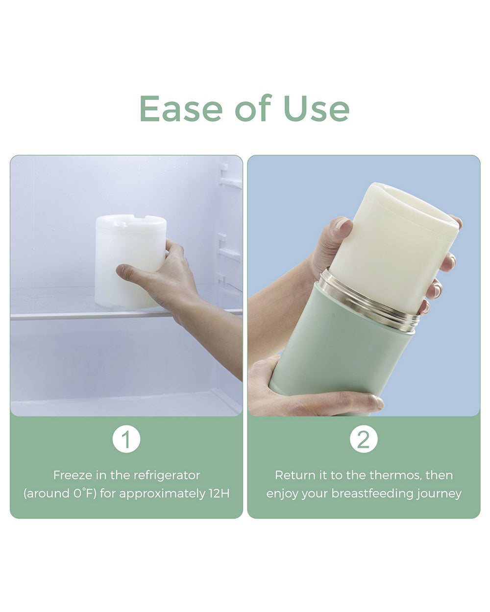 Momcozy Portable Baby Bottle Cooler - 24 Hour Ice-Free Cooling, 22oz with 2 Storage Bottles - image 16