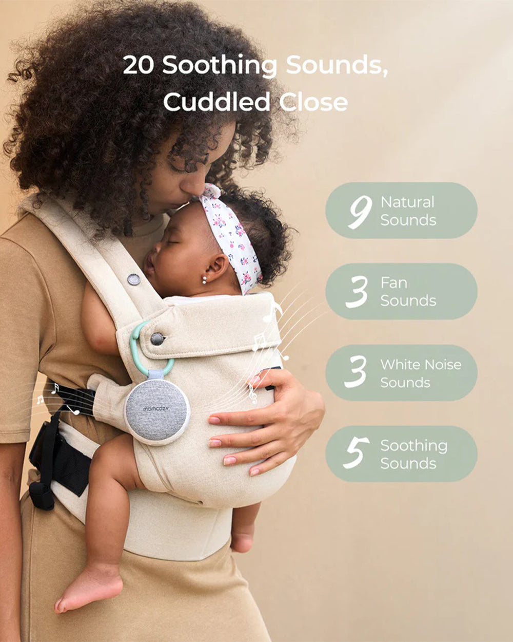 Momcozy Portable Baby Sound Machine with 20 Soothing Sounds & Night Light - image 3