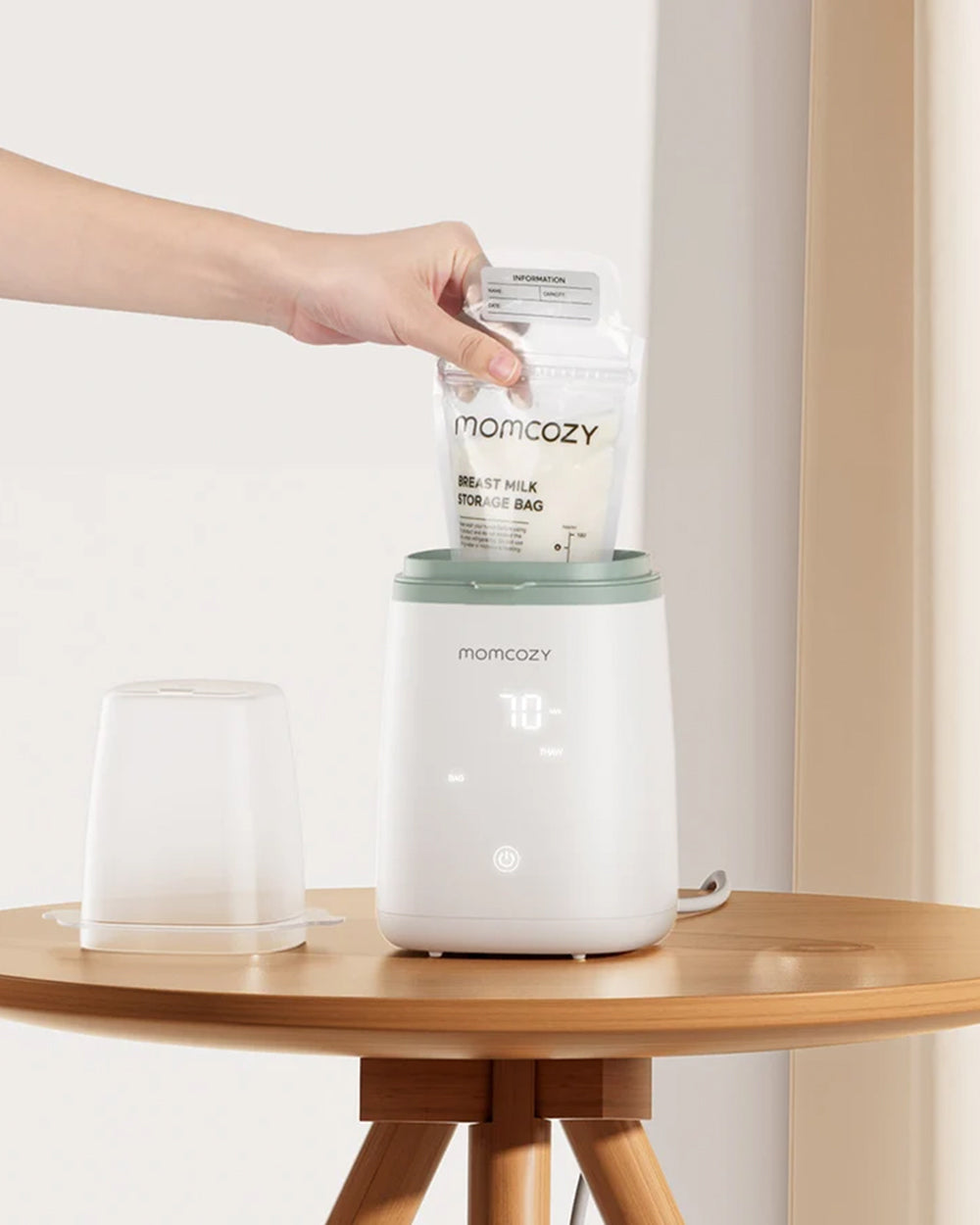 Momcozy 6-in-1 Fast Baby Bottle Warmer with Steam Heating & 24-Hour Constant Warming - image 5