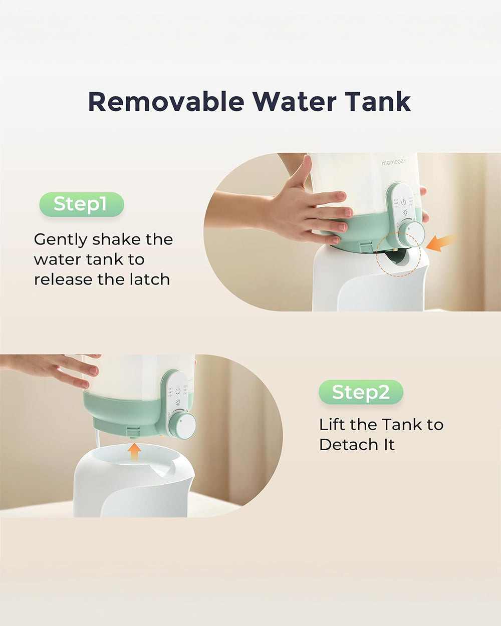 Momcozy Instant Water Warmer & Formula Dispenser with 6 Temperature Settings & Dual Night Lights - image 7