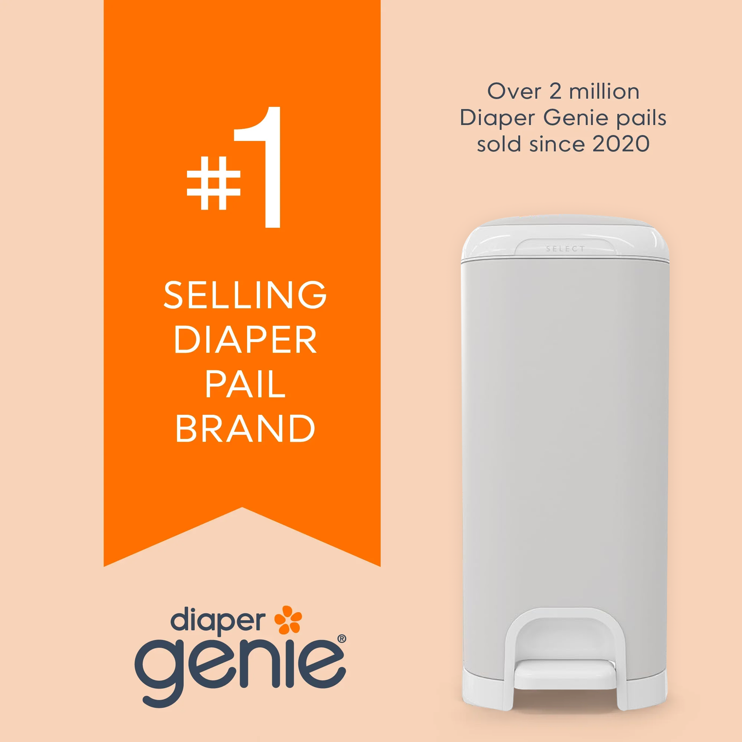 Diaper Genie Diaper Pails Select Grey