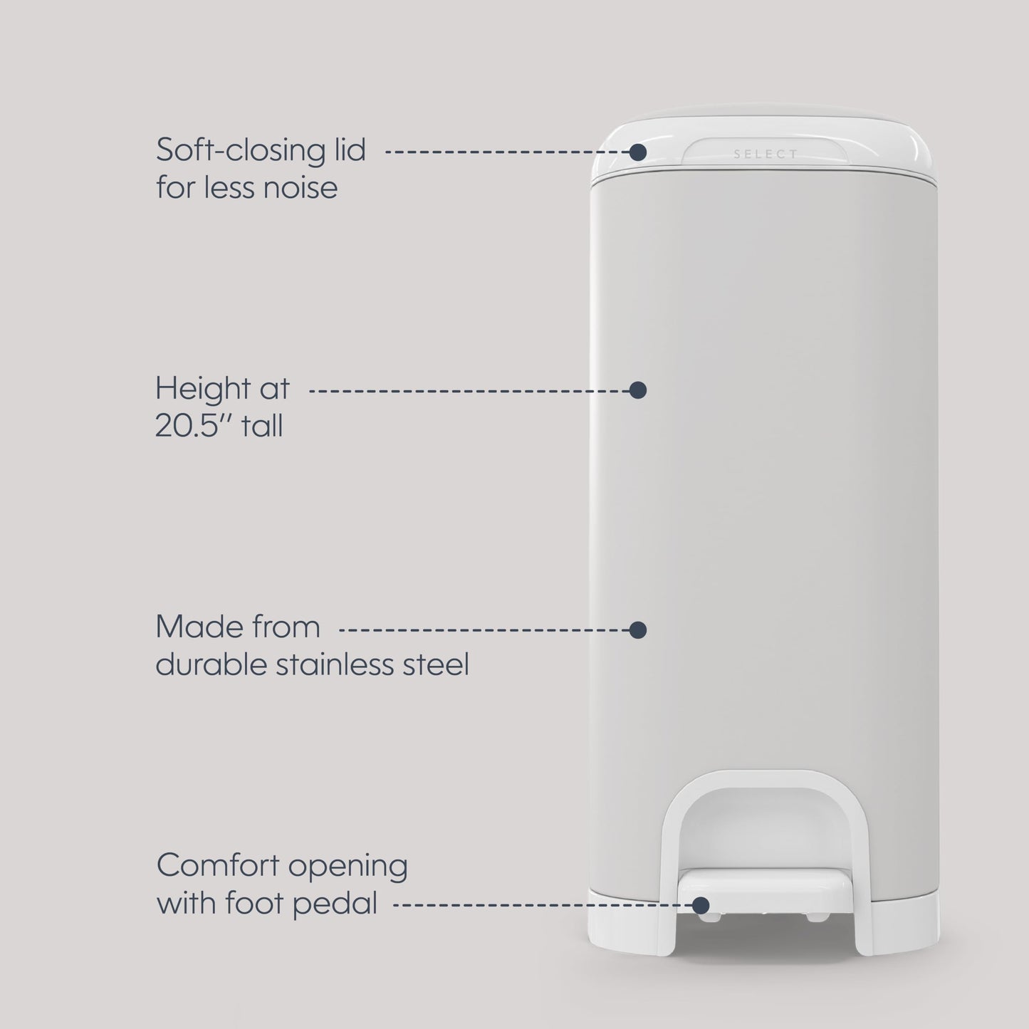 Diaper Genie Diaper Pails Select Grey
