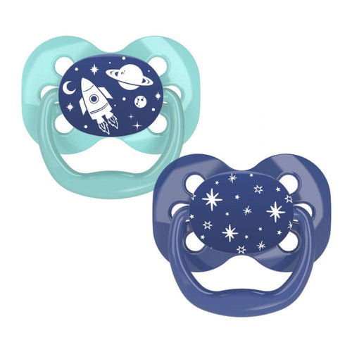 Dr. Brown's Advantage Pacifiers Stage 1 Pack of 2 (Birth to 6 Months) - Open Box
