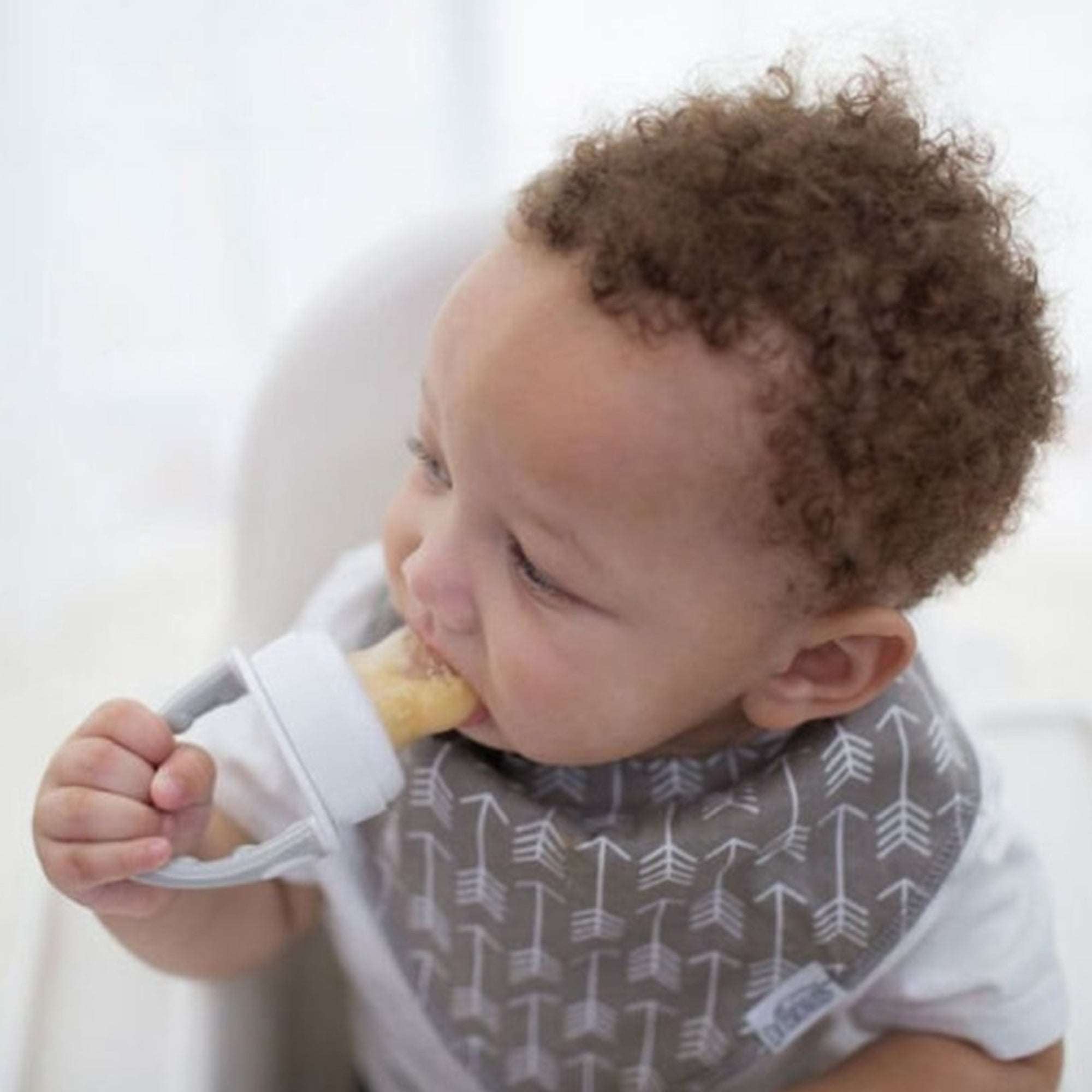Dr. Brown Fresh Firsts Grey Silicone Feeder || Used for 4months to 12months