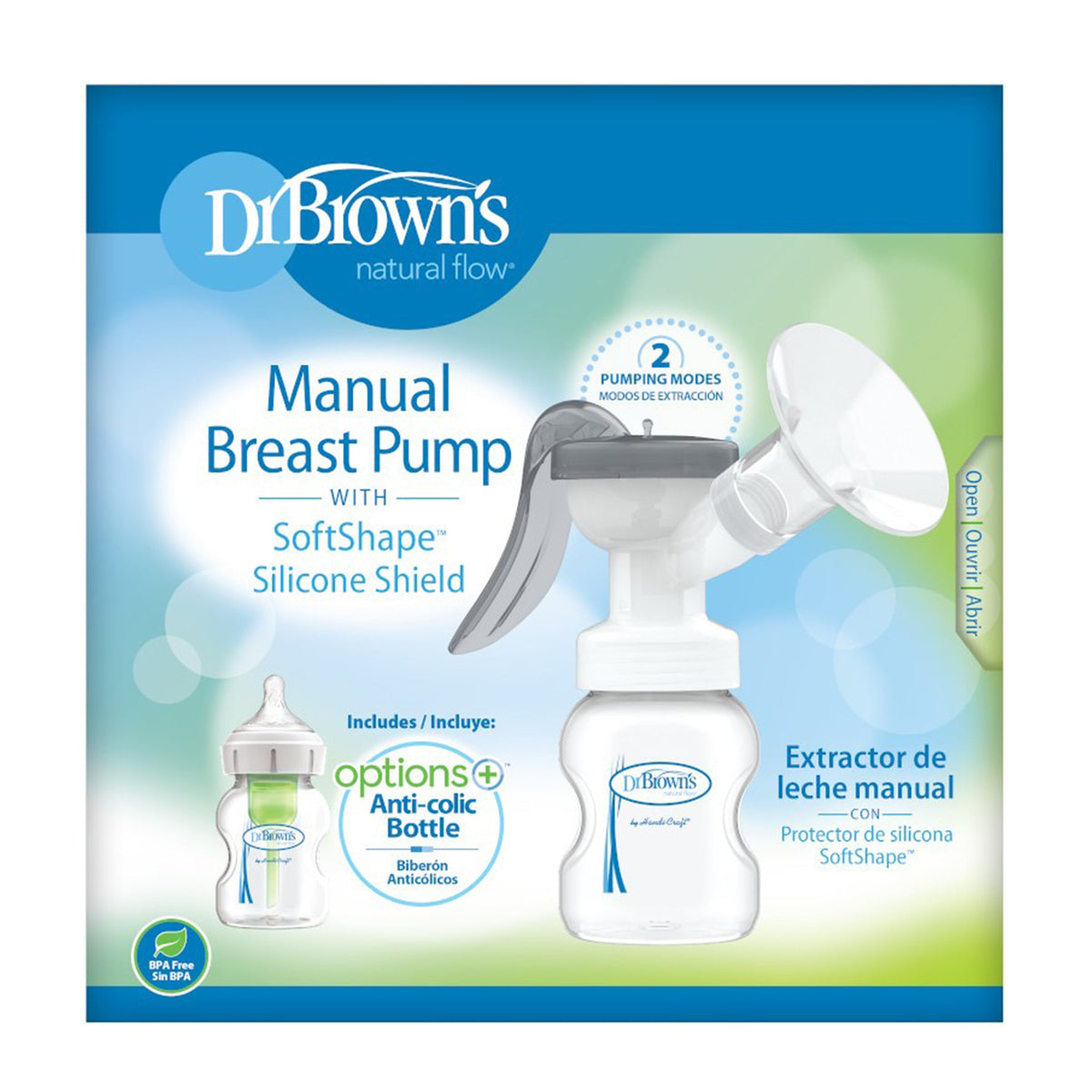 Dr. Brown Manual Breast Pump with Silicone Shield || Birth+ to 24months - Toys4All.in
