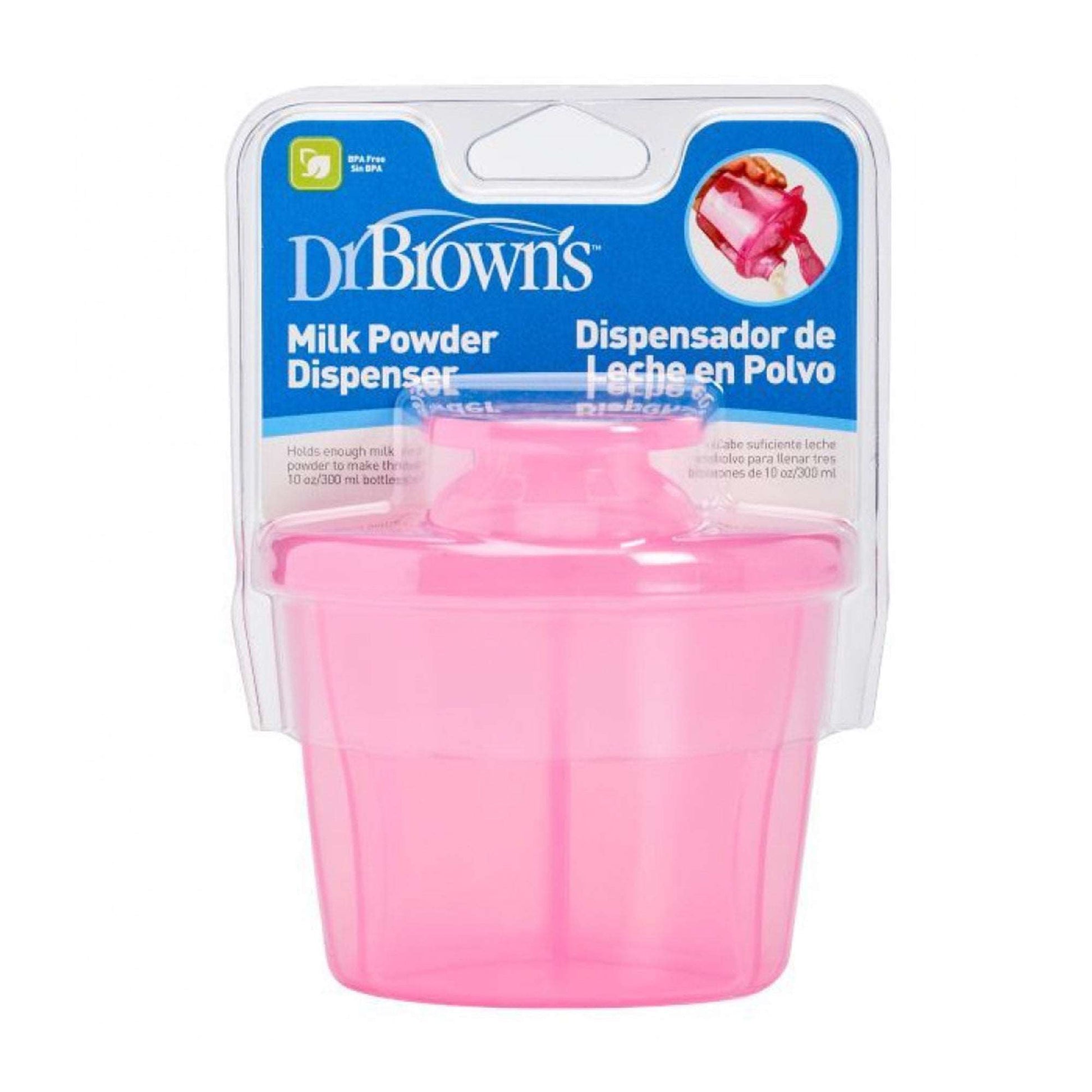 Dr. Brown Milk Powder Dispenser || Fashion-Pink || Birth+ to 24months