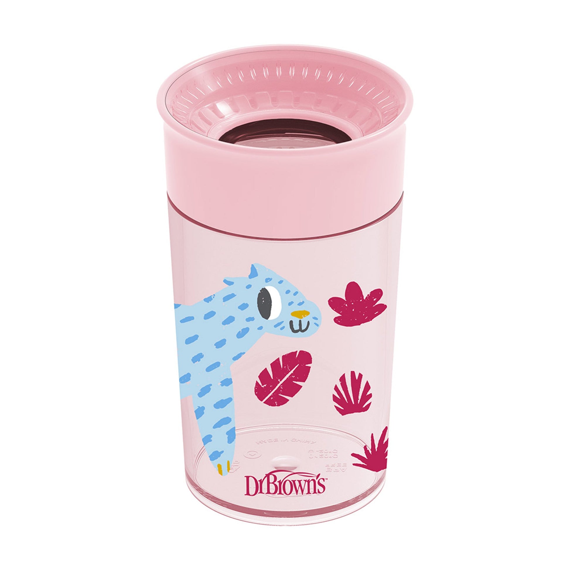 Dr. Brown Smooth Wall Cheers 360 Pink Cup || 9months to 24months