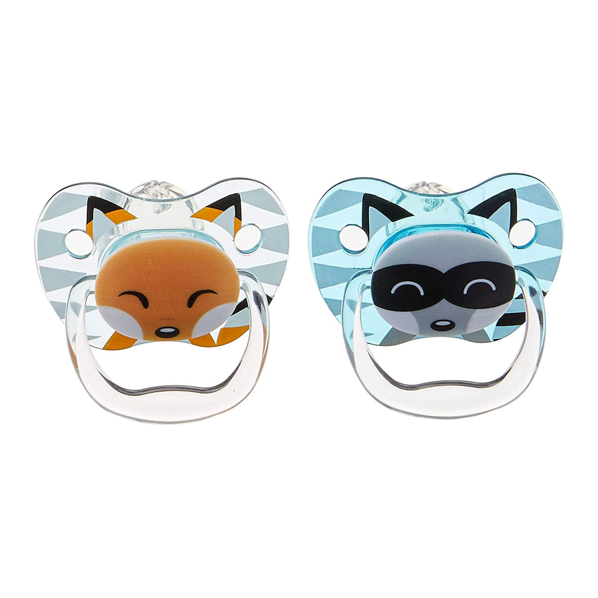 Dr. Brown Teal &amp; Gray PreVent Printed Shield Soother || Stage-1 || Pack of 2 || Birth+ to 6months - Toys4All.in
