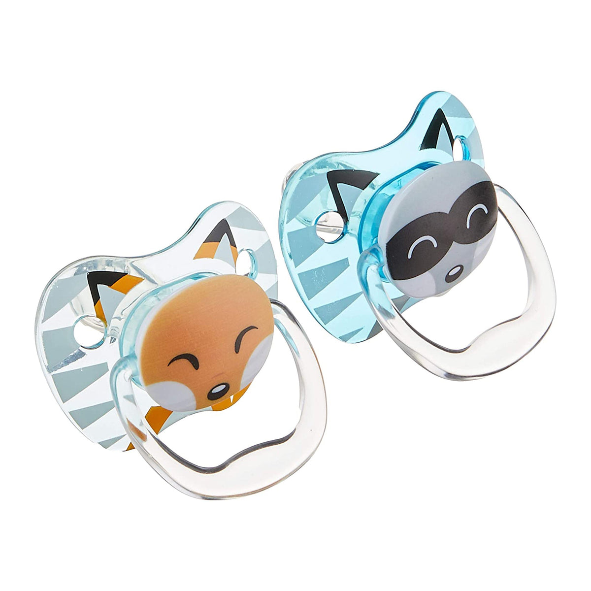 Dr. Brown Teal &amp; Gray PreVent Printed Shield Soother || Stage-1 || Pack of 2 || Birth+ to 6months - Toys4All.in