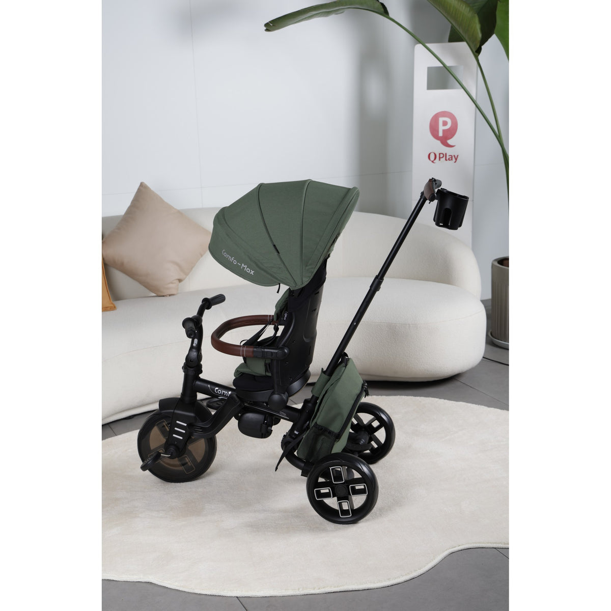 Qplay Stroller Comfo Max 7in1 Grey 10 to 72 Months