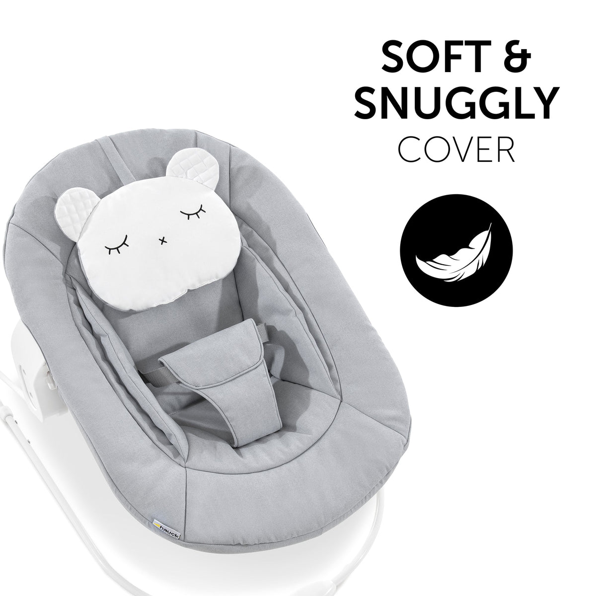Hauck Alpha Bouncer 2in1 Rocker &amp; Bouncer || Fashion-Light Grey || Birth+ to 9months - Toys4All.in