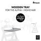 Hauck Alpha Wooden Tray | Fashion Grey | Used for 6M to 36M