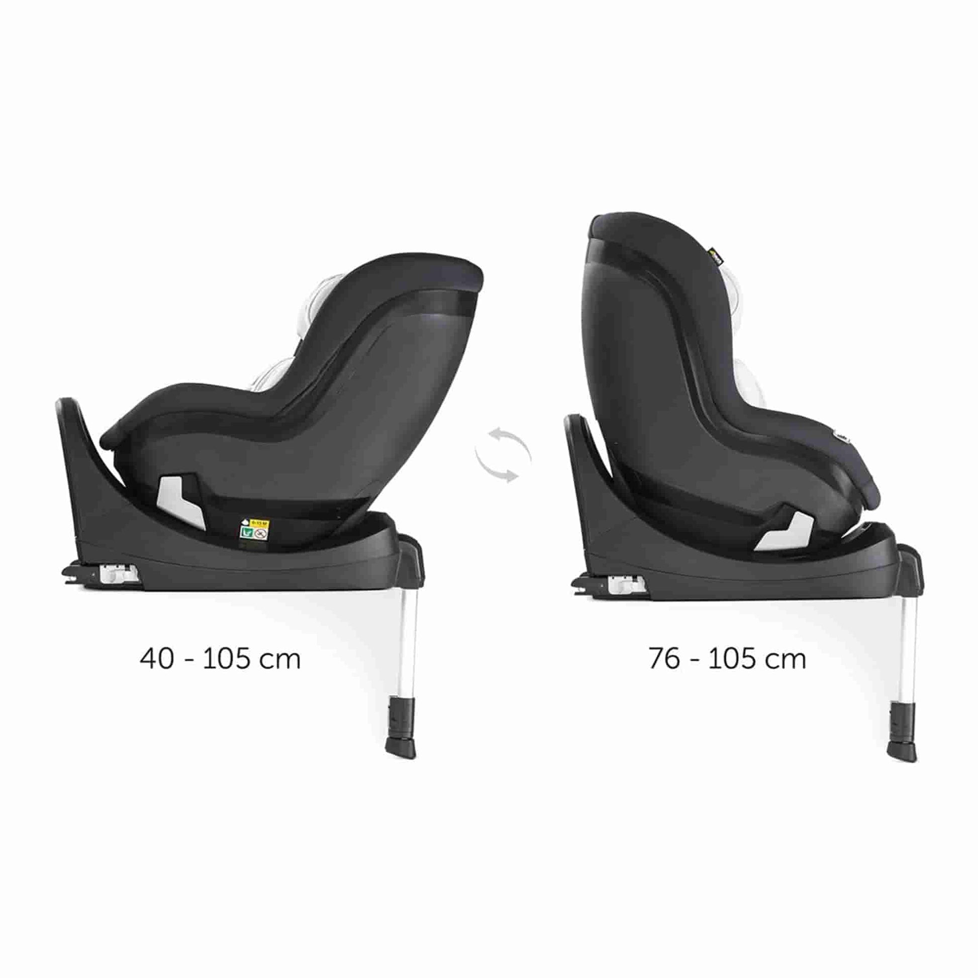 Hauck IPro Kids Car Seat | Fashion Caviar | Used for Birth+ to 48M
