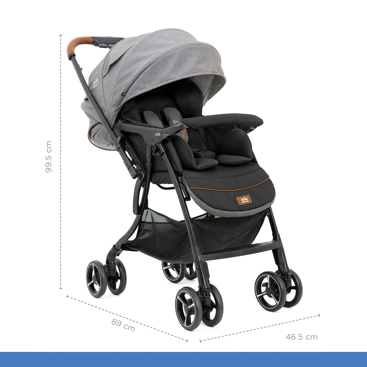 Joie 4Wd Drift Sma Baggi Stroller || Fashion - Carbon || Birth+ to 36months