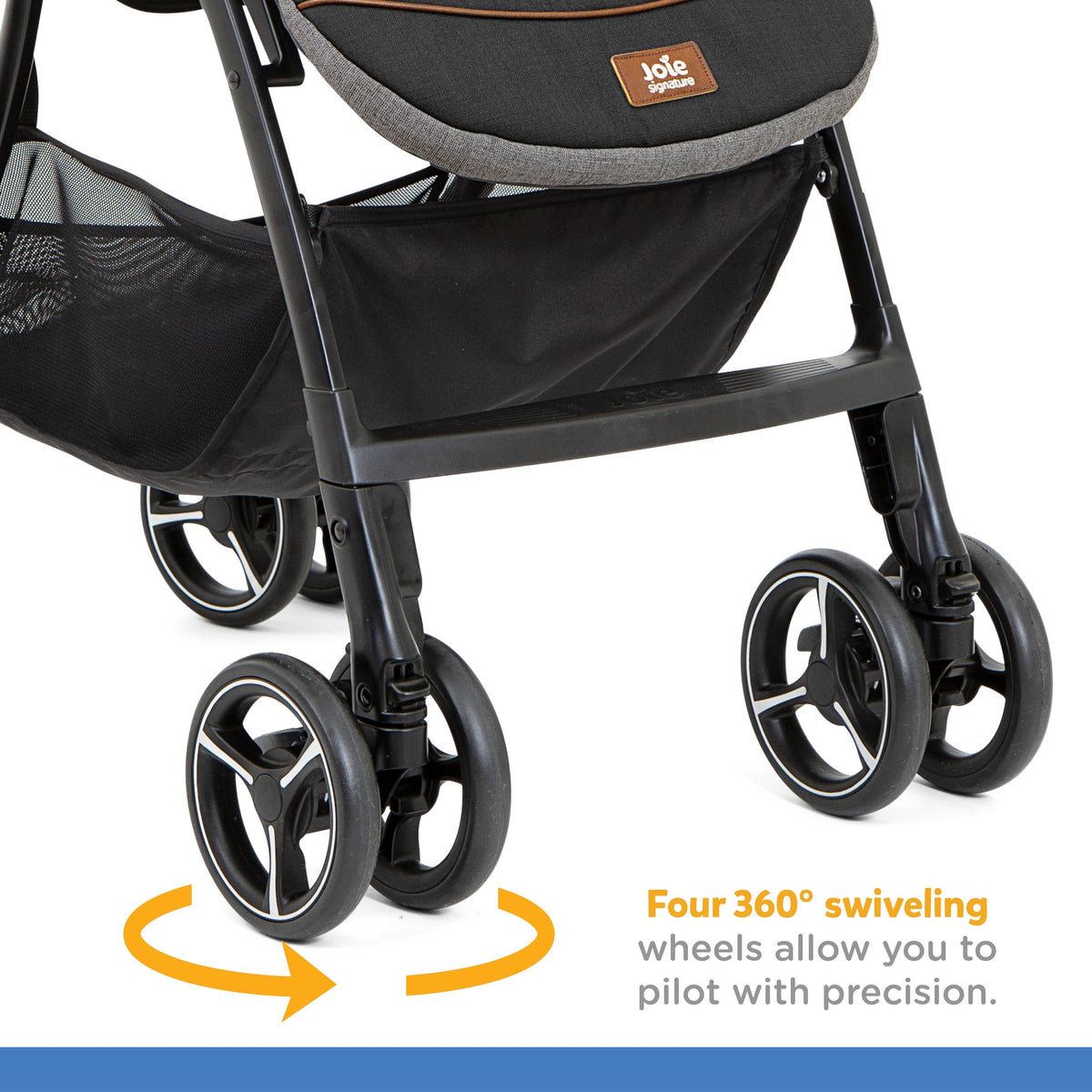 Joie 4Wd Drift Sma Baggi Stroller || Fashion - Carbon || Birth+ to 36months
