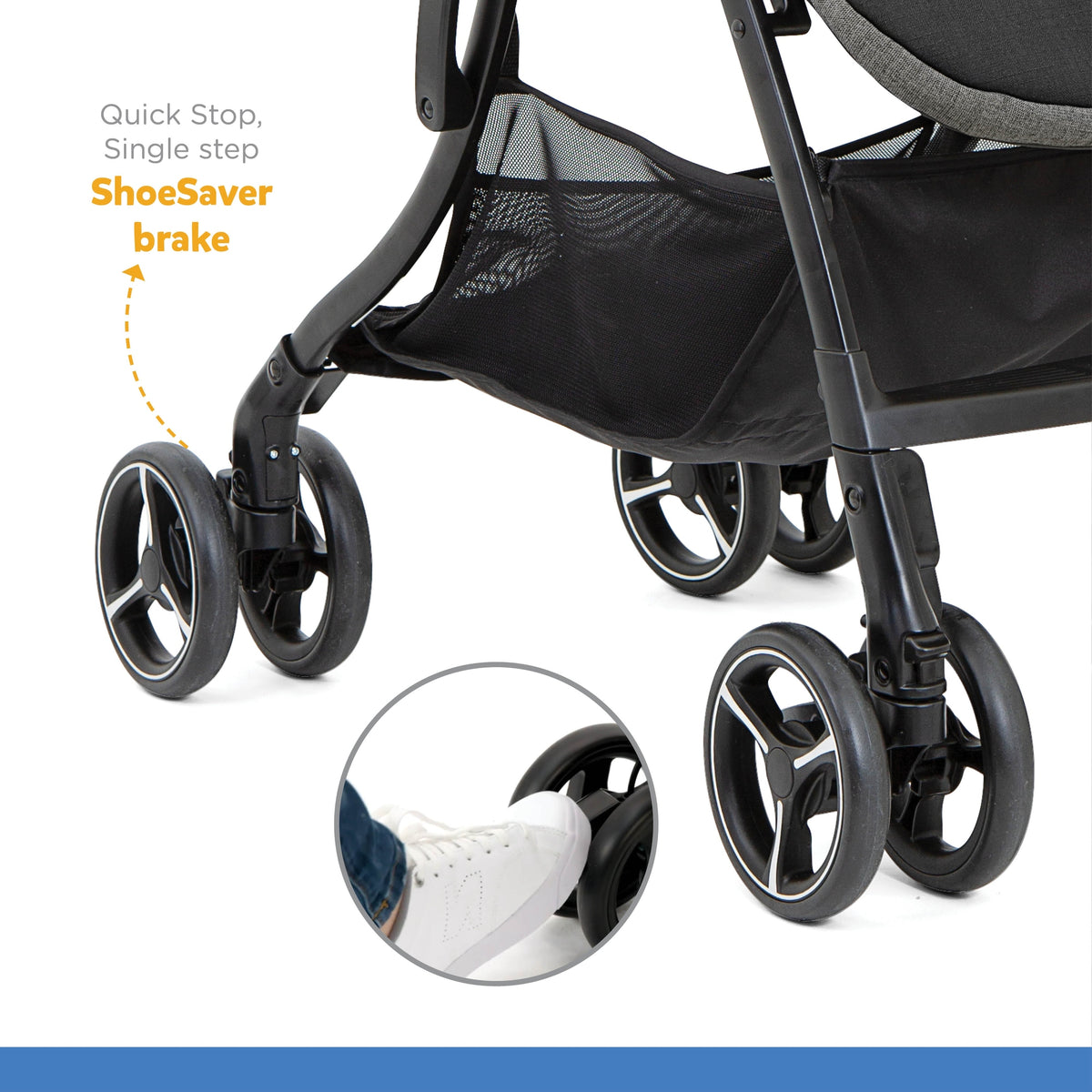 Joie 4Wd Drift Sma Baggi Stroller || Fashion - Carbon || Birth+ to 36months