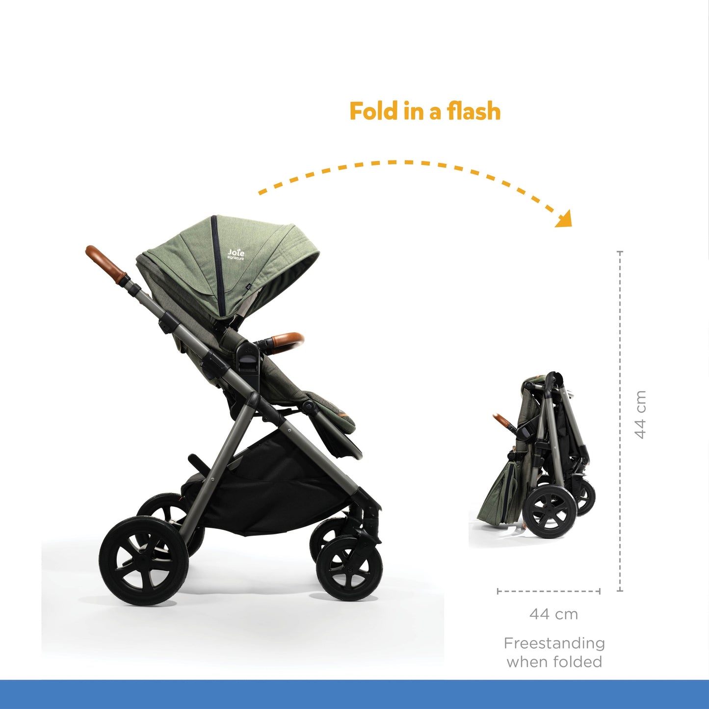 Joie Aeria Stroller || Fashion-Pine || Birth+ to 48months