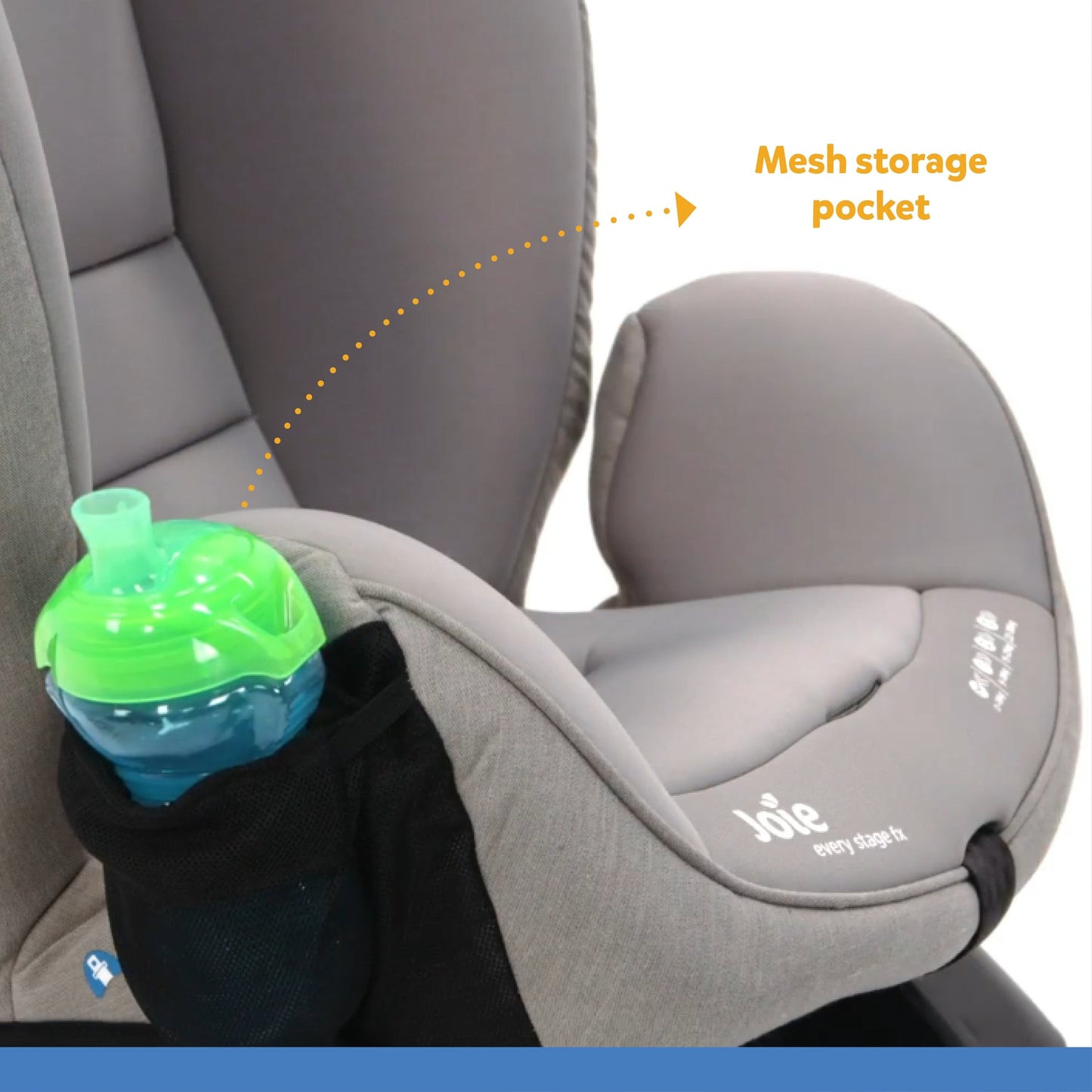 Joie Every Stage Fx Car Seat || Fashion - Grey Flannel ||  Birth+ to 12years