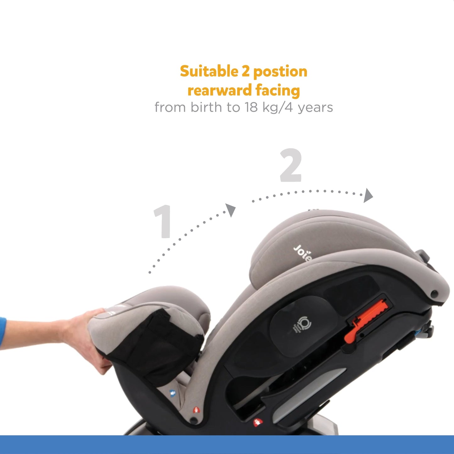 Joie Every Stage Fx Car Seat || Fashion - Grey Flannel ||  Birth+ to 12years