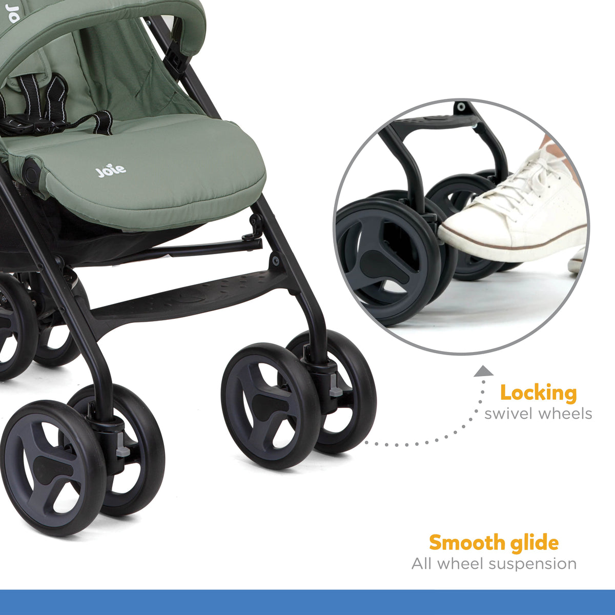 Joie Nitro Lx Stroller || Fashion-Laurel || Birth+ to 36months - Toys4All.in