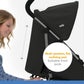 Joie Rapid Stroller || Fashion-Skewed Lines Caviar || Used for Birth+ to 36months