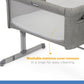 Joie Roomie Glide Bassinet || Fashion-Foggy Grey || Birth+ to 9months