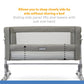 Joie Roomie Glide Bassinet || Fashion-Foggy Grey || Birth+ to 9months
