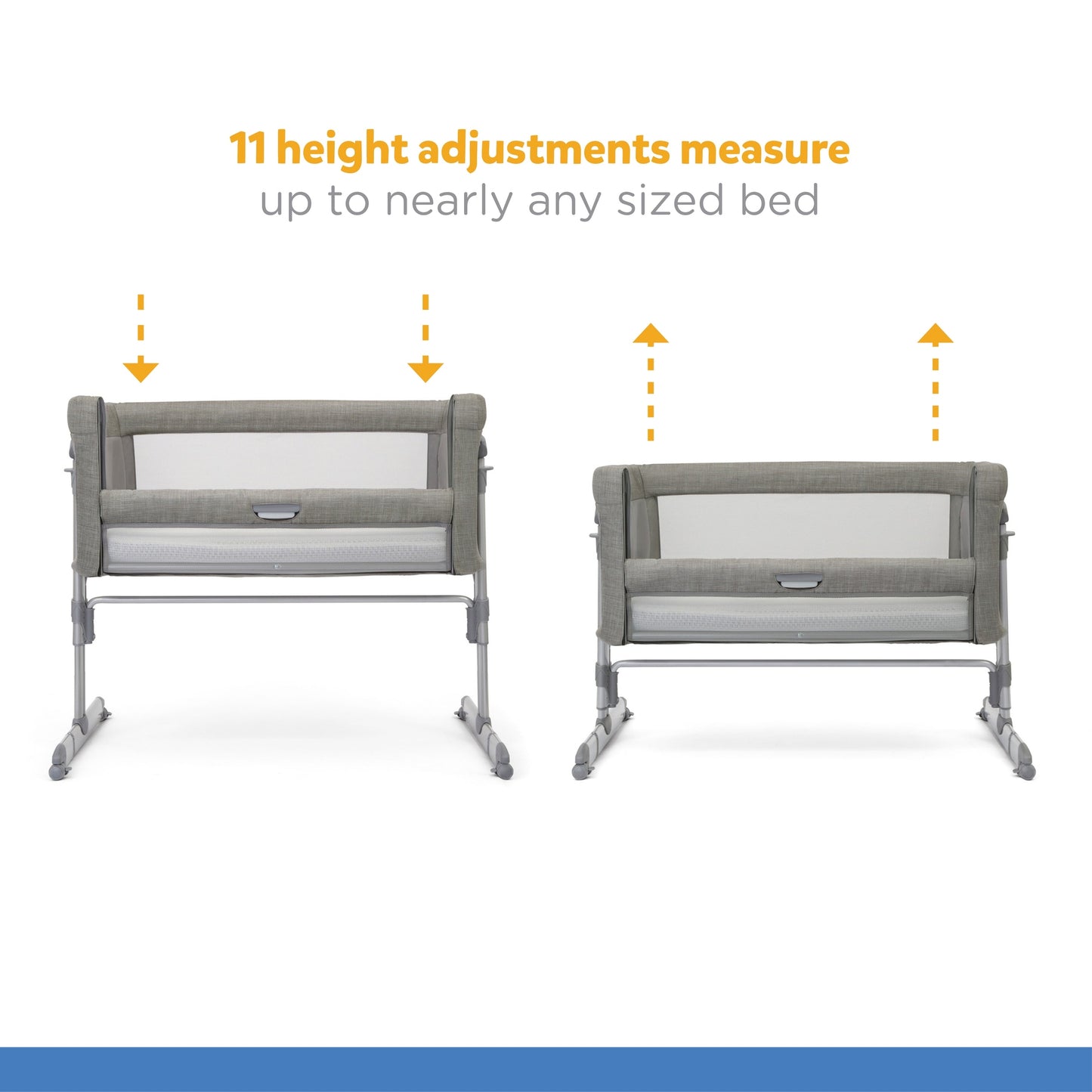 Joie Roomie Glide Bassinet || Fashion-Foggy Grey || Birth+ to 9months
