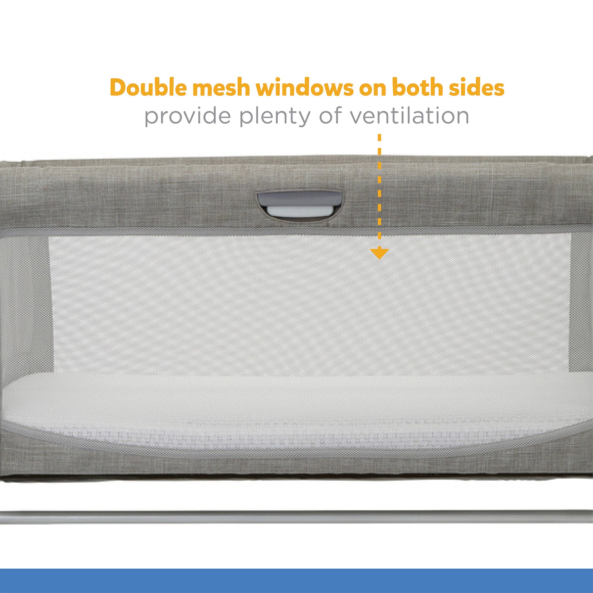 Joie Roomie Glide Bassinet || Fashion-Foggy Grey || Birth+ to 9months