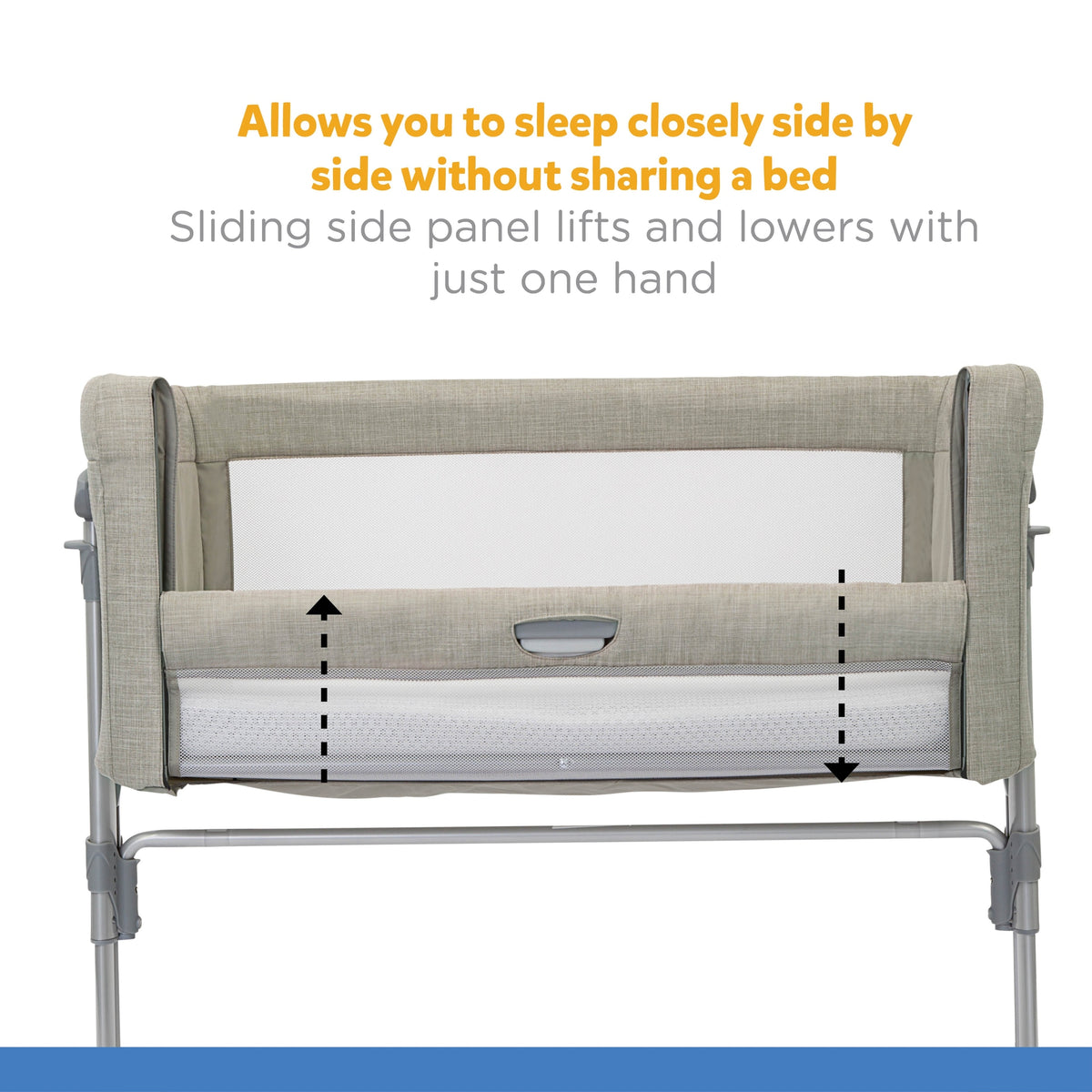 Joie Roomie Glide Playard || Fashion-Almond || Used for Birth+ to 9months || Distress Box