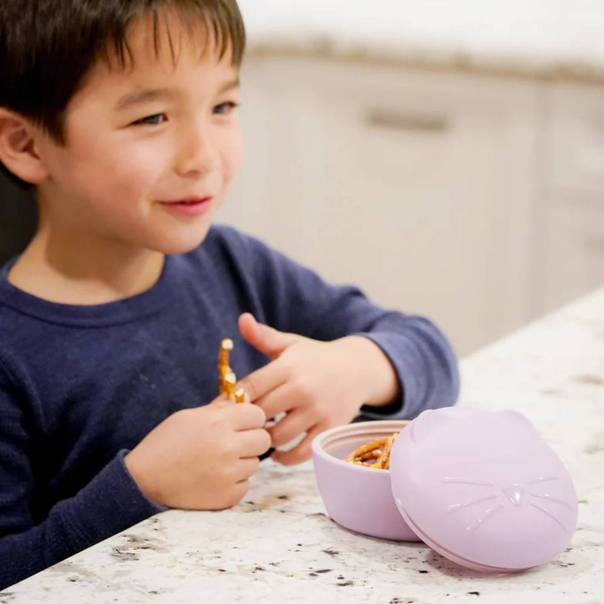 Melii Silicone Suction Bowl -  2-pack  Purple