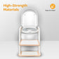 Moon Step Stool Potty Trainer Seat Potty Training White and gold 18 to 36 Months