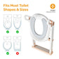Moon Step Stool Potty Trainer Seat Potty Training White and gold 18 to 36 Months