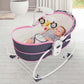 Mastela 5in1 Rocker & Bassinet || Fashion-Pink || Birth+ to 48months