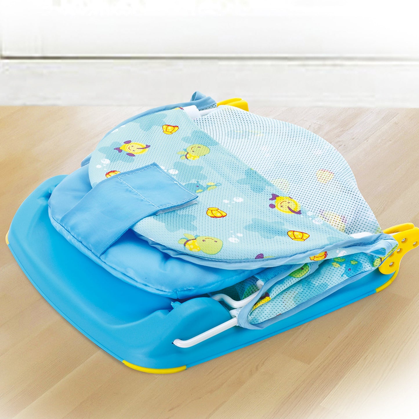 Mastela Deluxe Baby Bather || Fashion-Blue || Birth+ to 12months - Toys4All.in