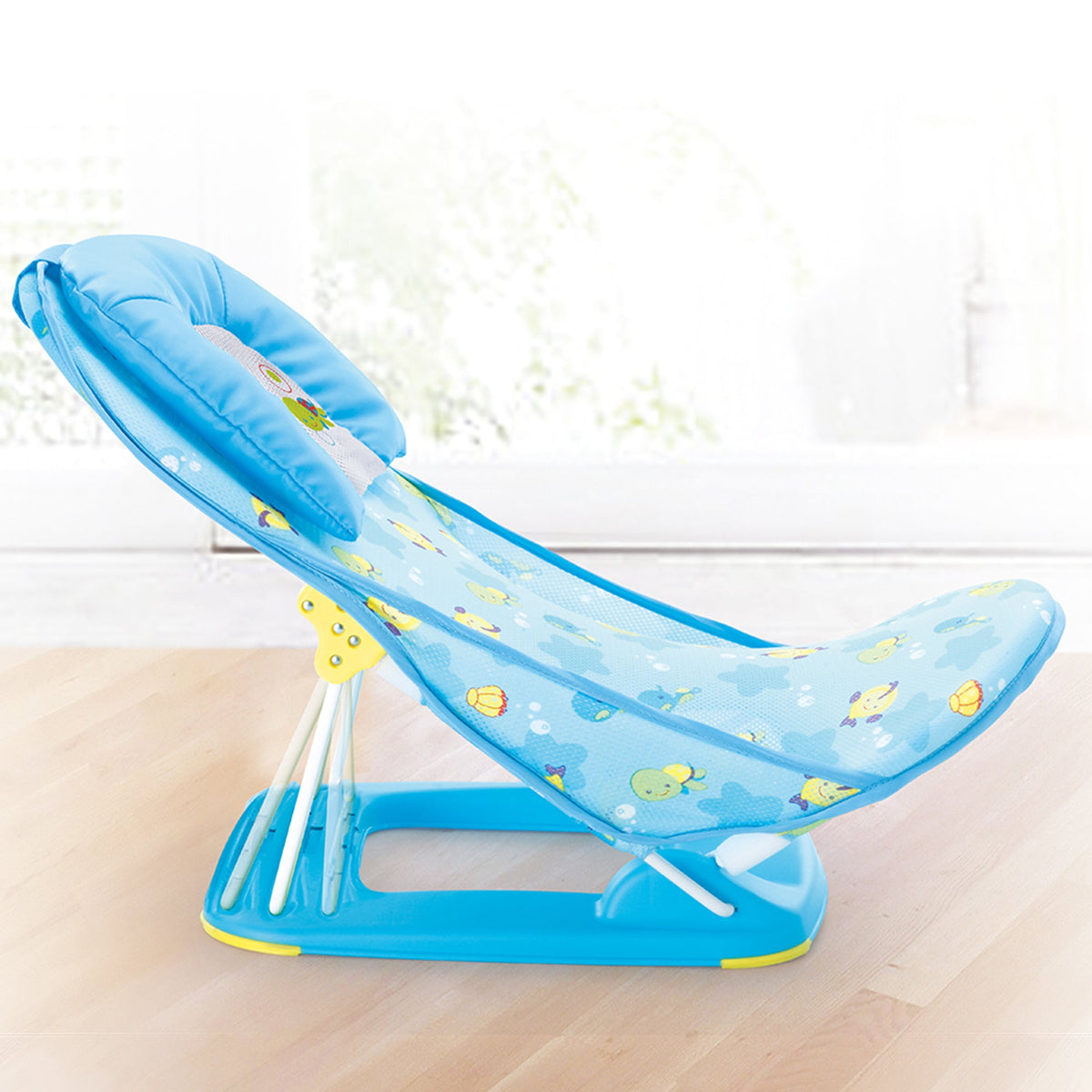 Mastela Deluxe Baby Bather || Fashion-Blue || Birth+ to 12months - Toys4All.in
