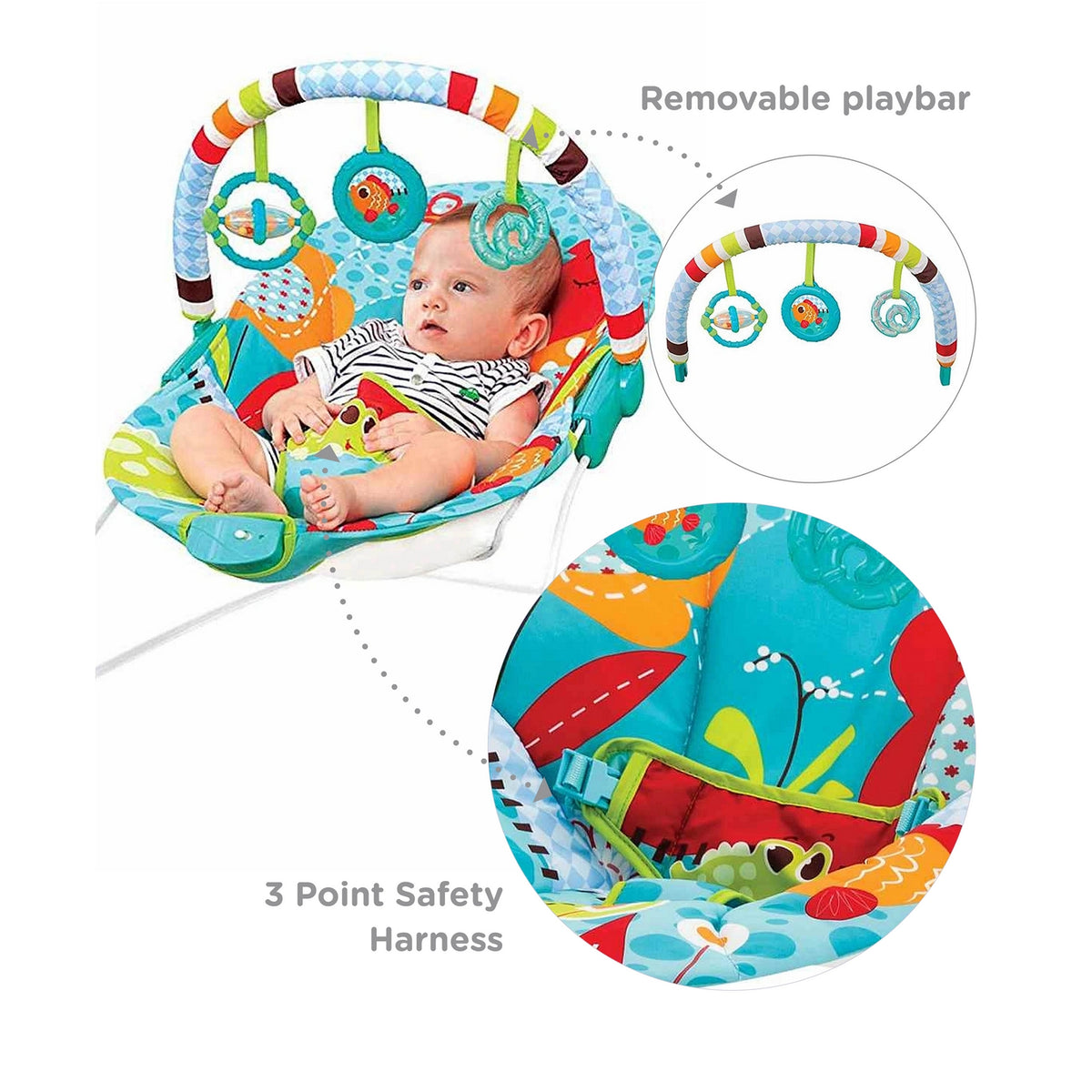 Mastela Soothing Vibration Bouncer (3 to 12 Months) - Open Box