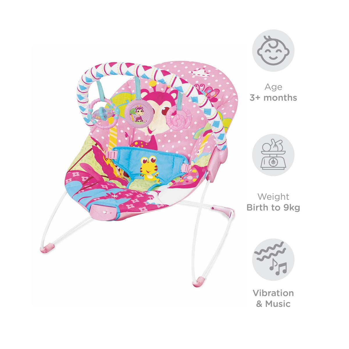 Mastela Soothing Vibration Bouncer (3 to 12 Months) - Open Box