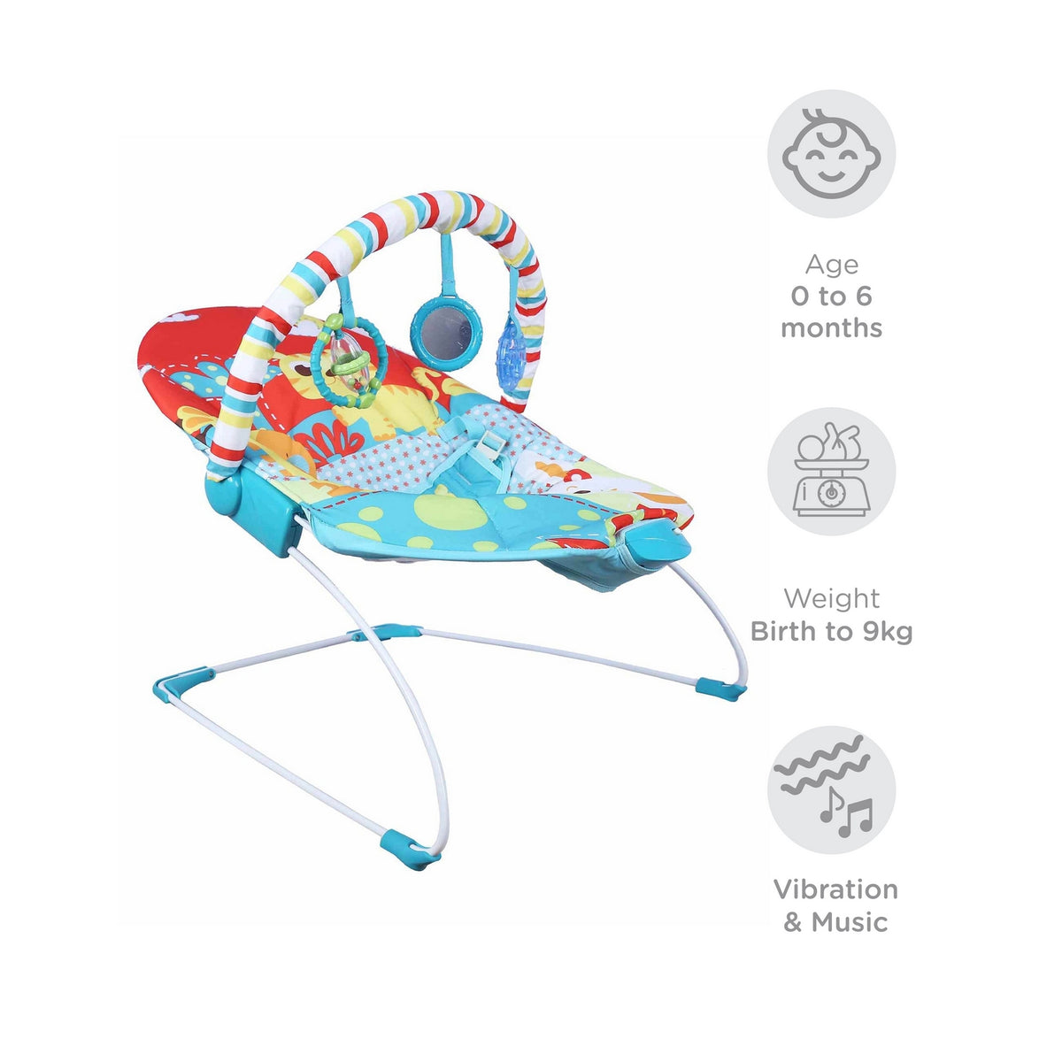Mastela Soothing Vibration Bouncer (3 to 12 Months) - Open Box