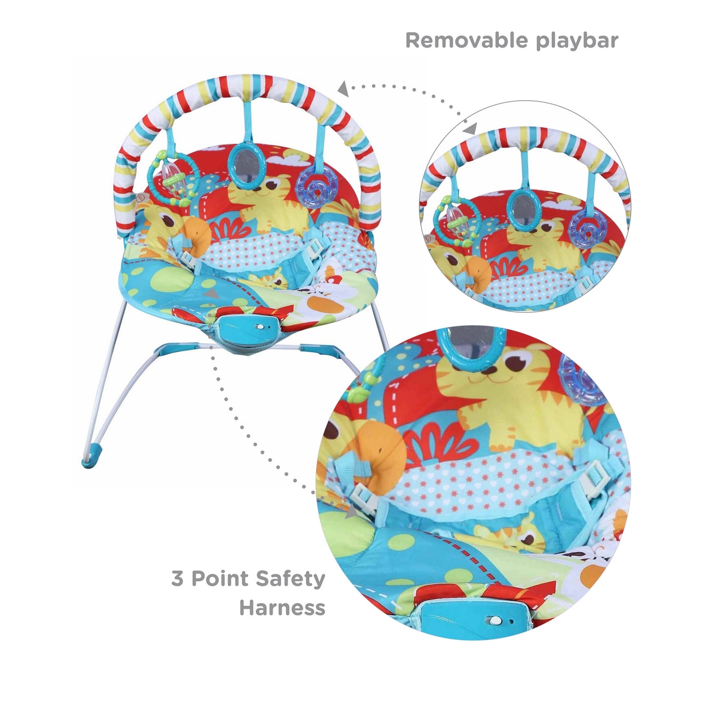 Mastela Soothing Vibration Bouncer (3 to 12 Months) - Open Box