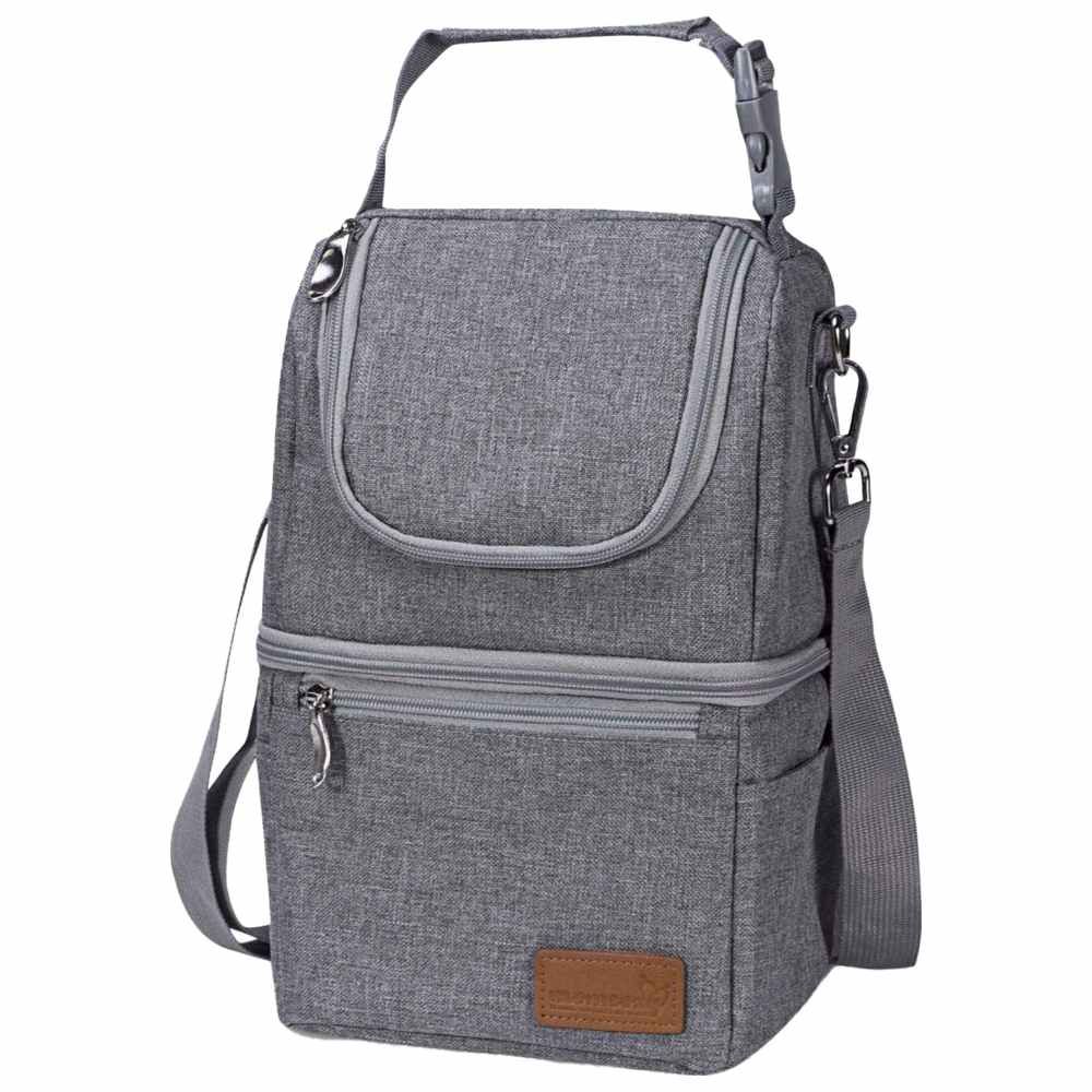 Momcozy Milk Bags  Multi-Function Breastmilk Cooler Bag Grey
