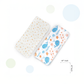 Nuluv Blue Whale Design Swaddle Wrap (0 to 6 Months) White