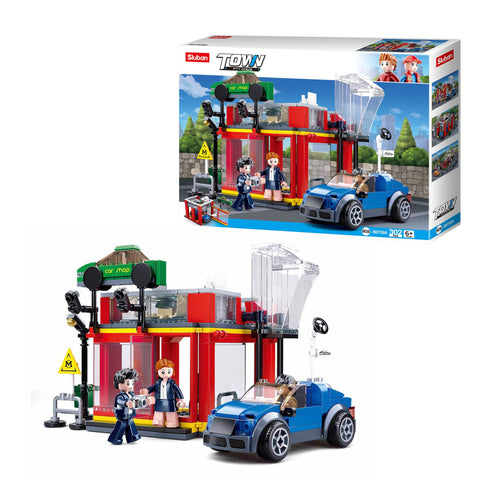 Sluban Automobile Sales Service Shop Building Blocks Toys || 6years to 14years - Open Box