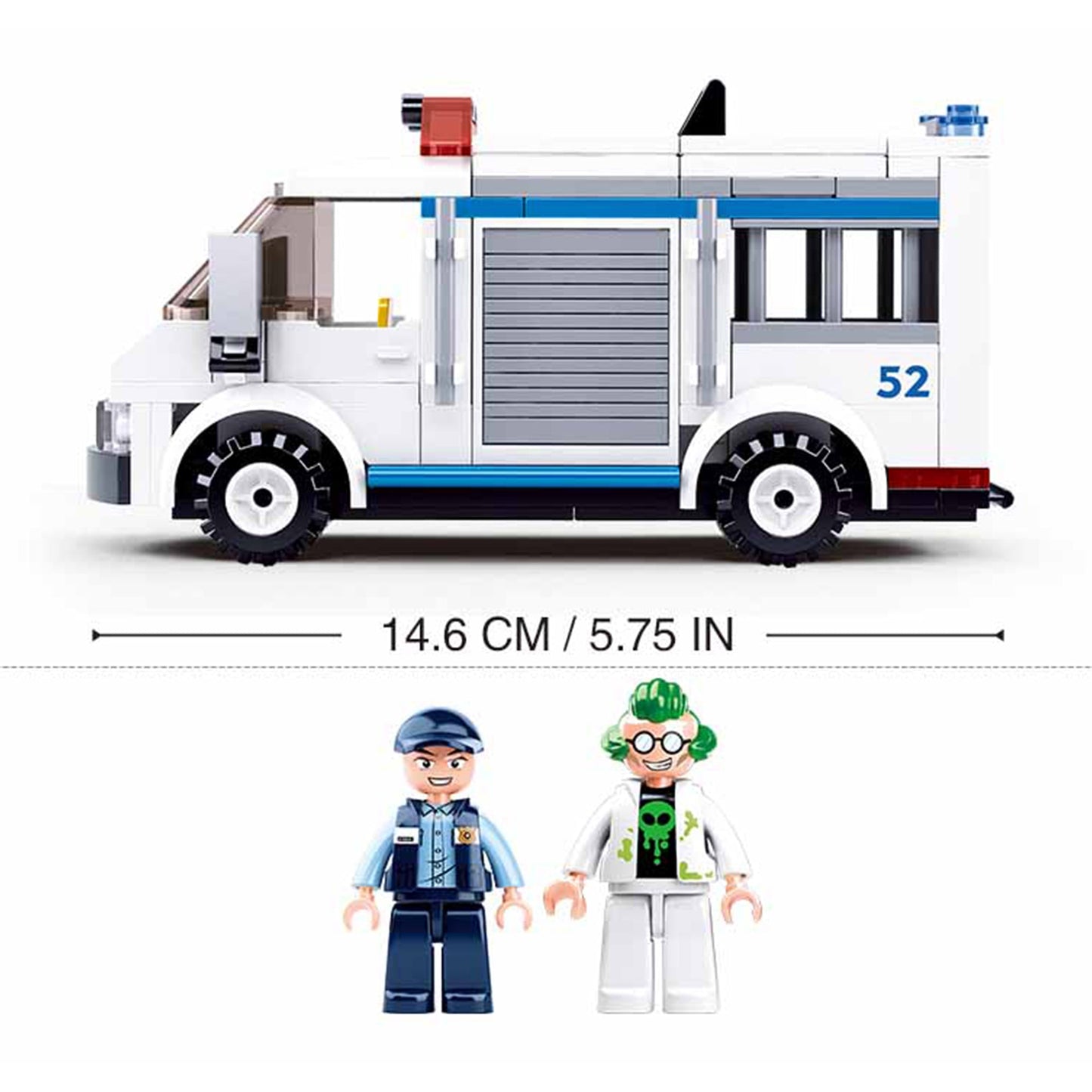 Playzu By Sluban Escort Vehicle Building Blocks Toys || 6years to 14years